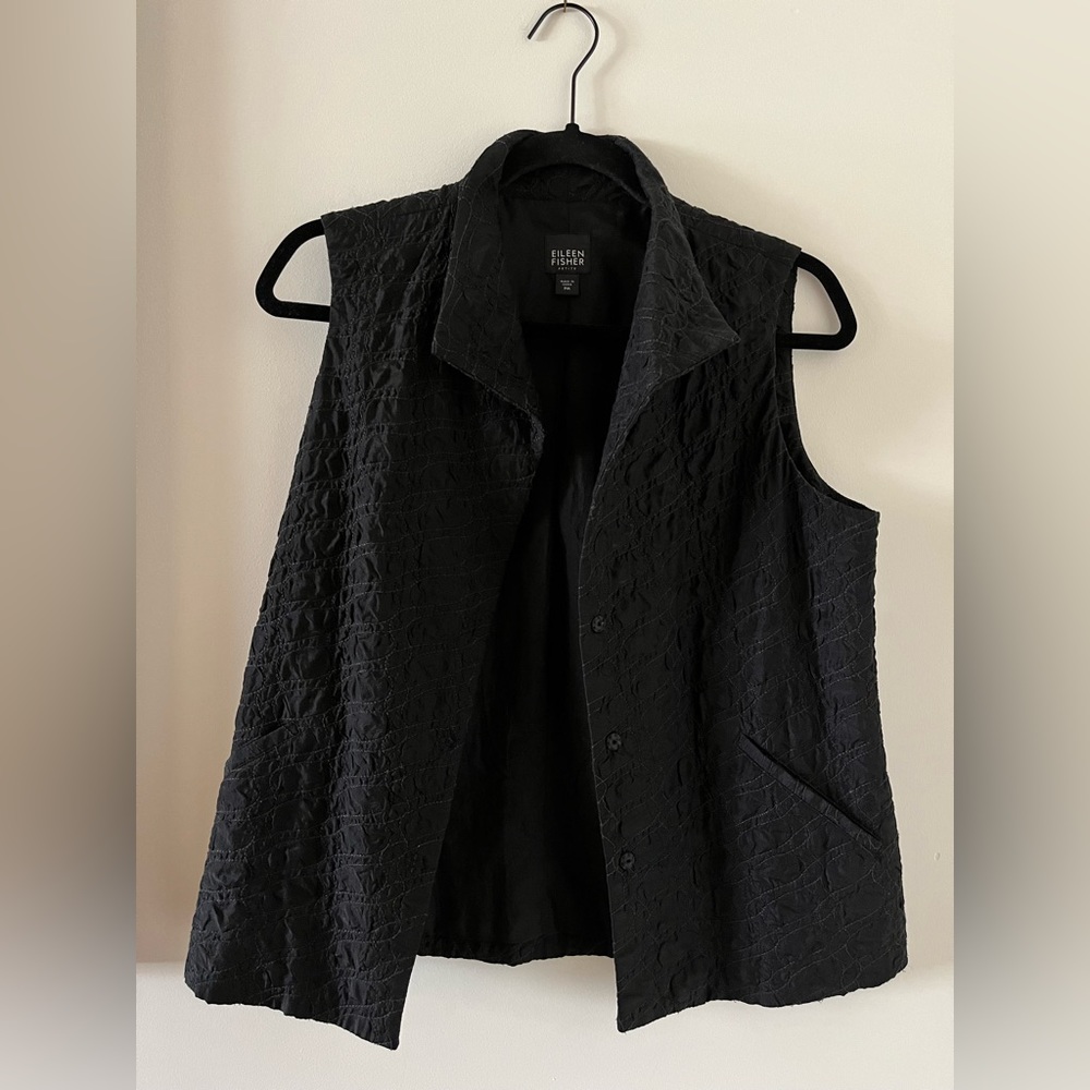 Eileen Fisher Petite Medium Silk Vest